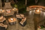 nightime patio testimonial slider